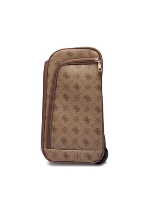 Guess Walizka kabinowa TWGP98 90971 Beżowy. Kolor: beżowy. Materiał: skóra