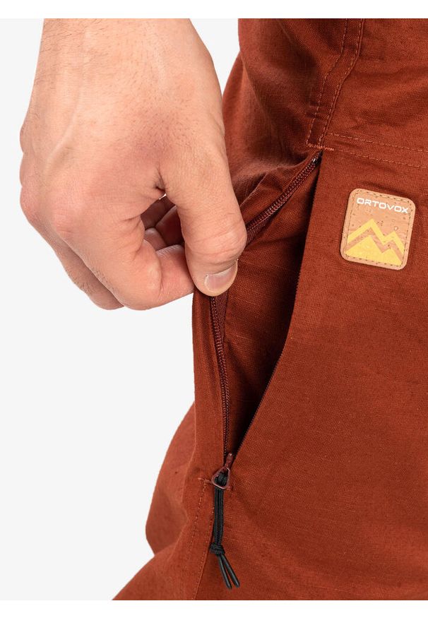 ORTOVOX - Spodnie wspinaczkowe męskie Ortovox Valbon Pants. Kolor: pomarańczowy