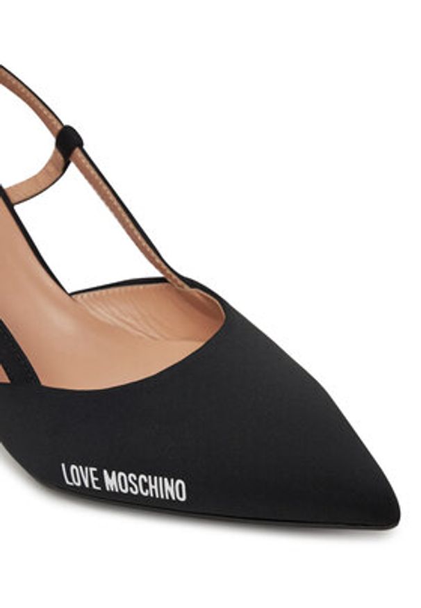 Love Moschino - LOVE MOSCHINO Szpilki JA10627G0MIMX000 Czarny. Kolor: czarny. Materiał: materiał. Obcas: na szpilce