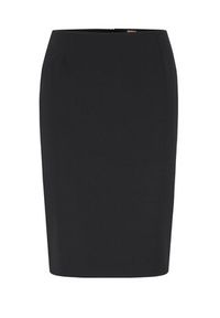 BOSS - Boss Spódnica ołówkowa Vileah 50490036 Granatowy Slim Fit. Kolor: niebieski. Materiał: wełna #2