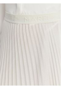 Marella Spódnica plisowana Gabbia 2613101085 Écru Regular Fit. Materiał: syntetyk #3