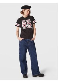 Tommy Jeans T-Shirt Collegiate DW0DW14906 Czarny Relaxed Fit. Kolor: czarny. Materiał: bawełna #4