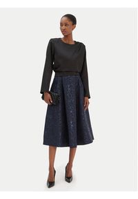 Rinascimento Spódnica trapezowa CFC0126542003 Granatowy Regular Fit. Kolor: niebieski. Materiał: syntetyk #3