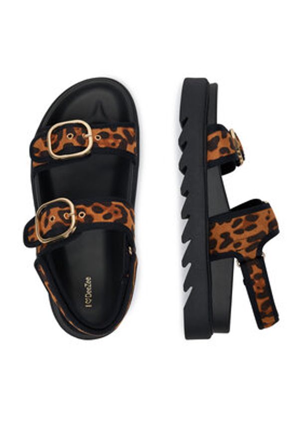 DeeZee Sandały HY62275-4 Czarny. Kolor: czarny. Materiał: materiał