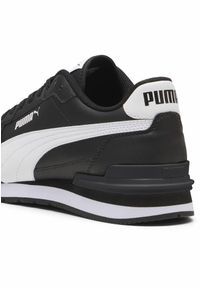 Buty do biegania męskie Puma St Runner V4 L. Zapięcie: sznurówki. Kolor: biały, czarny, wielokolorowy. Materiał: guma, skóra, syntetyk, materiał, tkanina. Szerokość cholewki: normalna