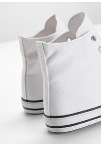 Wysokie sneakersy bonprix biały. Kolor: biały. Materiał: materiał, syntetyk #3