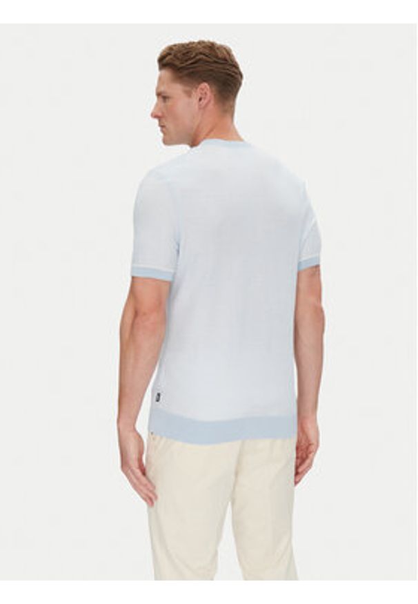 BOSS T-Shirt Jianfranco 50537642 Błękitny Regular Fit. Kolor: niebieski. Materiał: bawełna