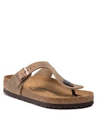 Birkenstock Japonki Gizeh Bs 0943811 Brązowy. Kolor: brązowy. Materiał: nubuk, skóra #4