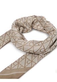 Calvin Klein Chusta Emblem Aop Jacquard Square Scarf LV04F8080G Beżowy. Kolor: beżowy #2
