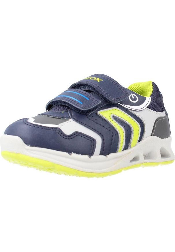Geox - Buty GEOX B DAKIN BOY A Niebieski. Kolor: niebieski. Materiał: syntetyk, tkanina. Sport: turystyka piesza