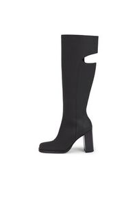 Calvin Klein Jeans Kozaki Long Heel Zip Boot Cut Out Edgy YW0YW01253 Czarny. Kolor: czarny. Materiał: skóra