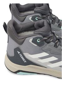 Adidas - adidas Trekkingi Terrex Anylander Mid Rain.Rdy Hiking Shoes JR6600 Szary. Kolor: szary. Materiał: materiał #4