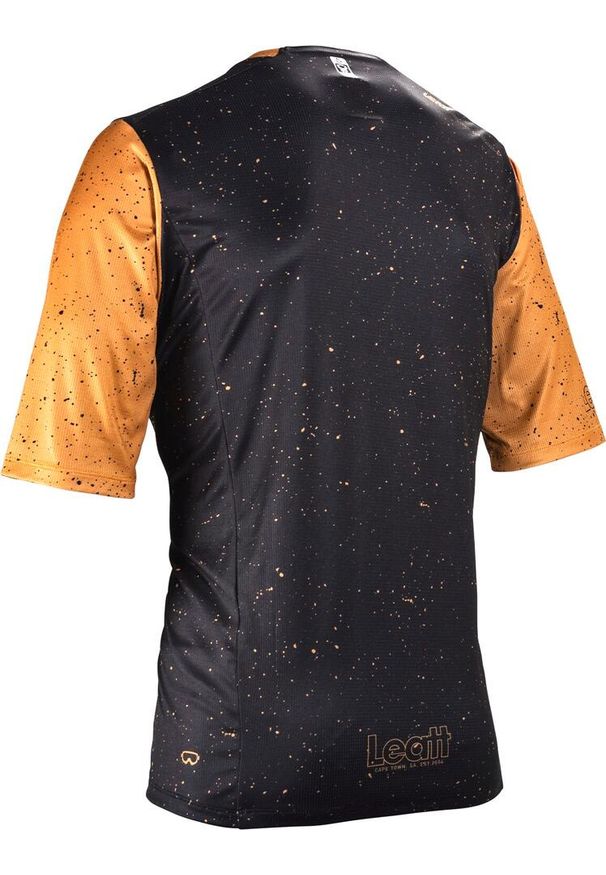 LEATT - Koszulka rowerowa męska Leatt Jersey MTB Enduro 3.0. Kolor: czerwony, brązowy, wielokolorowy. Materiał: jersey