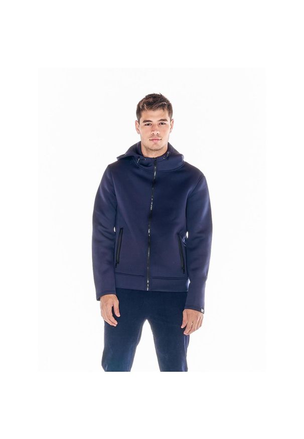 LEONE 1947 APPAREL - Męska kurtka piankowa Leone z neoprenu Basic. Kolor: niebieski. Materiał: neopren. Sport: turystyka piesza