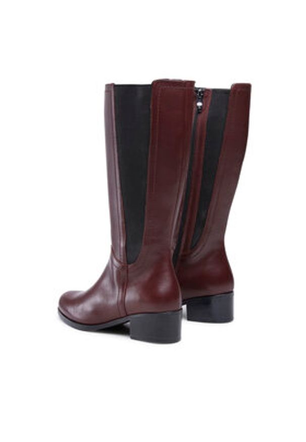 Go Soft Kozaki RST-AUGUSTA-11A Bordowy. Kolor: czerwony. Materiał: skóra