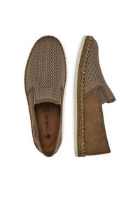 Rieker Espadryle B5265-65 Beżowy. Kolor: beżowy. Materiał: materiał #3