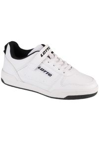 Buty sportowe dziecięce LOTTO TOCO BC K sneakersy. Kolor: biały. Materiał: syntetyk, materiał. Sport: turystyka piesza