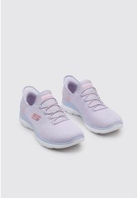 skechers - Buty do chodzenia damskie Skechers Summits-diamond Drea. Kolor: fioletowy. Materiał: syntetyk, materiał. Szerokość cholewki: normalna. Sport: turystyka piesza