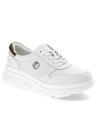 Białe Sneakersy Filippo Modne Obuwie Damskie. Kolor: biały #1