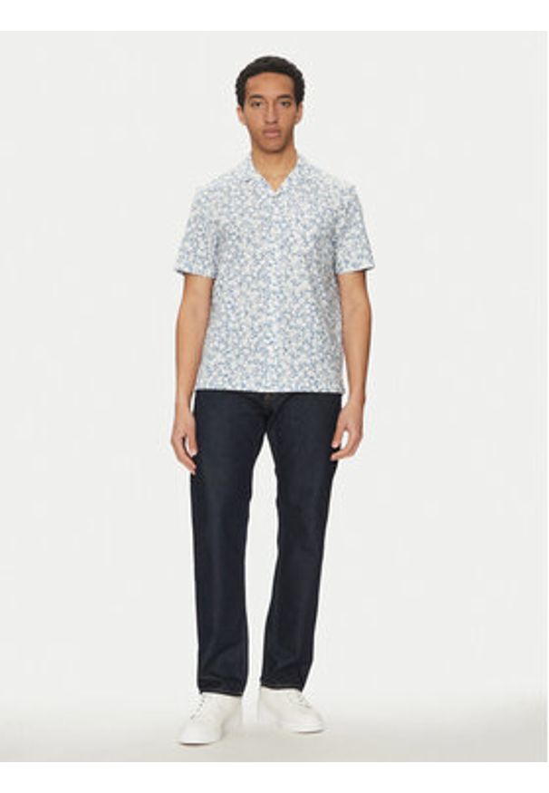 Michael Kors Koszula CS5409LHPM Niebieski Relaxed Fit. Kolor: niebieski. Materiał: bawełna