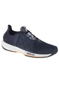 Buty do tenisa męskie, Wilson Kaos Rapide M. Zapięcie: sznurówki. Kolor: niebieski. Materiał: materiał, syntetyk, guma, tkanina. Szerokość cholewki: normalna. Sport: tenis #1