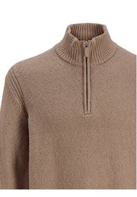 Jack & Jones Sweter Point 12287316 Beżowy Relaxed Fit. Kolor: beżowy. Materiał: bawełna #4