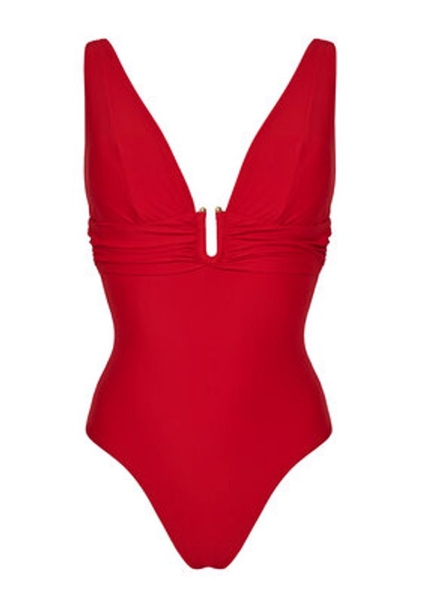 Hunkemöller Strój kąpielowy Shaping Luna 301359 Czerwony. Kolor: czerwony. Materiał: syntetyk