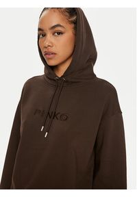 Pinko Bluza Skype 101685 A21P Brązowy Relaxed Fit. Kolor: brązowy. Materiał: bawełna #3