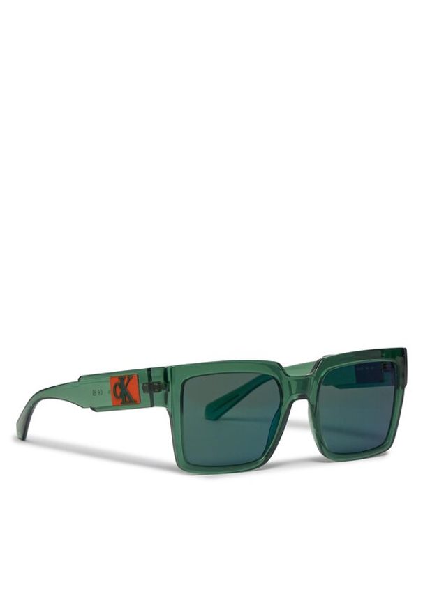 Calvin Klein Jeans Okulary przeciwsłoneczne CKJ23622S Zielony. Kolor: zielony