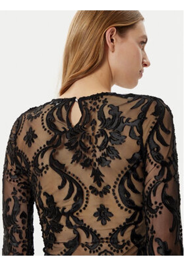Morgan Bluzka 242-TENDRE Czarny Slim Fit. Kolor: czarny. Materiał: syntetyk