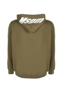 MSGM Bluza "Hoodie" | 2840MM76 | Felpa | Mężczyzna | Zielony. Typ kołnierza: kaptur. Kolor: zielony. Materiał: bawełna. Wzór: aplikacja, nadruk #5