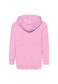 FRUIT OF THE LOOM - Bluza Z Kapturem Dla Dzieci. Typ kołnierza: kaptur. Kolor: różowy
