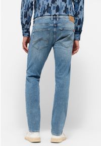 Mustang - Męskie Spodnie Jeansowe MUSTANG Oregon Slim Denim Blue 1015865 5000 424