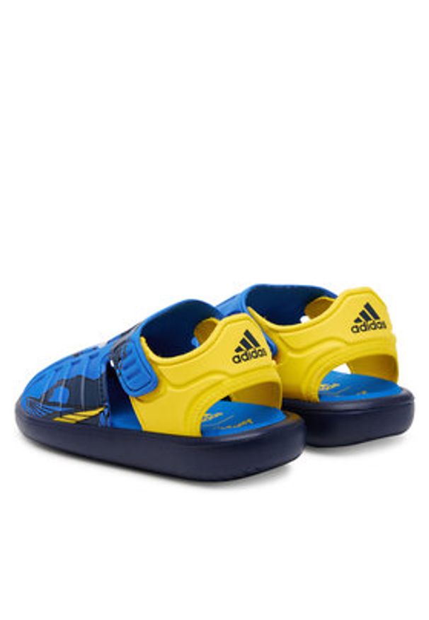 Adidas - adidas Sandały Disney Pixar IH1230 Niebieski. Kolor: niebieski. Wzór: motyw z bajki