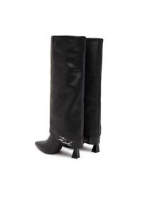 Karl Lagerfeld - KARL LAGERFELD Kozaki KL32081 Czarny. Kolor: czarny. Materiał: skóra