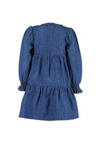 Blue Seven Sukienka jeansowa 971009 Granatowy Regular Fit. Kolor: niebieski. Materiał: bawełna