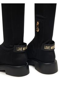 Love Moschino - LOVE MOSCHINO Muszkieterki JA26114G1PIM400A Czarny. Kolor: czarny. Materiał: materiał #6