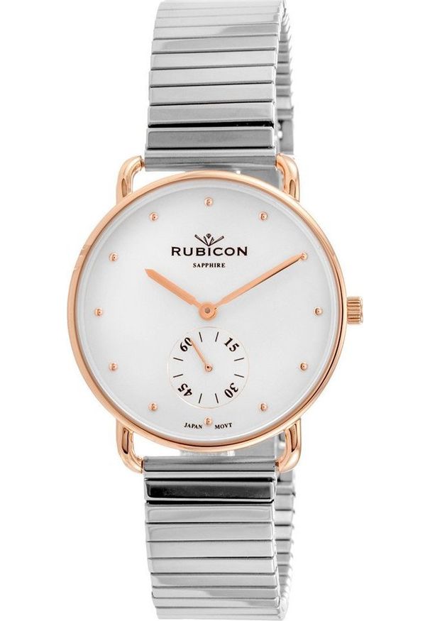 Zegarek Rubicon Zegarek damski Rubicon RNBE29RISX03BX srebrny. Kolor: srebrny