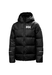 Kurtka dziecięca z kapturem Helly Hansen Isfjord 2.0. Typ kołnierza: kaptur. Kolor: czarny. Materiał: puch #1