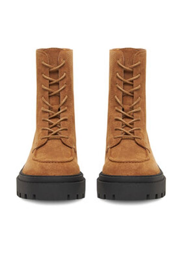 G-Star RAW - G-Star Raw Trzewiki EO-LEYLA-HY25713 Beżowy. Kolor: beżowy. Materiał: zamsz, skóra