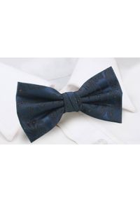Męska Mucha (Poszetka w Zestawie) - Chattier - Granat, Delikatny Wzór. Kolor: niebieski. Styl: sportowy, elegancki #3