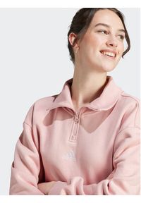 Adidas - adidas Bluza IR8380 Różowy Oversize. Kolor: różowy. Materiał: bawełna