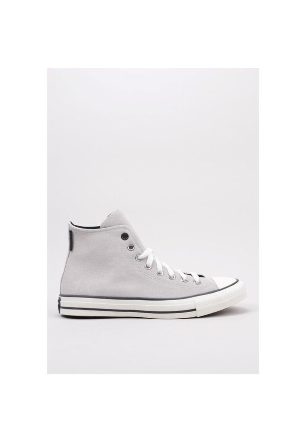Buty Converse Chuck Taylor All Star Zamsz Szary. Okazja: na co dzień. Kolor: szary, beżowy, wielokolorowy. Materiał: skóra. Styl: elegancki, casual