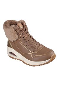 skechers - Buty do chodzenia damskie Skechers Uno Rugged. Wysokość cholewki: za kostkę. Kolor: brązowy. Materiał: materiał, syntetyk. Szerokość cholewki: normalna