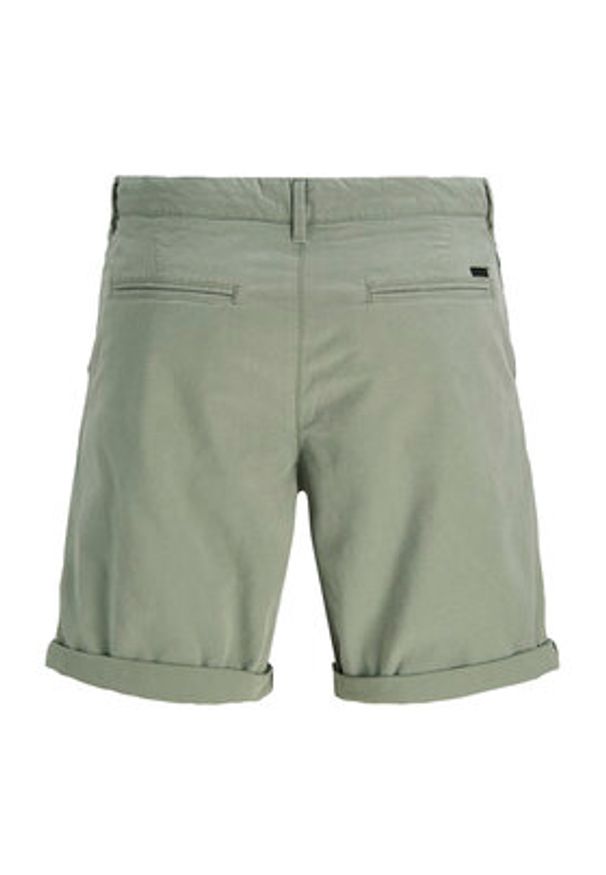 Jack & Jones - Jack&Jones Szorty materiałowe Marco 12269494 Zielony Regular Fit. Kolor: zielony. Materiał: bawełna