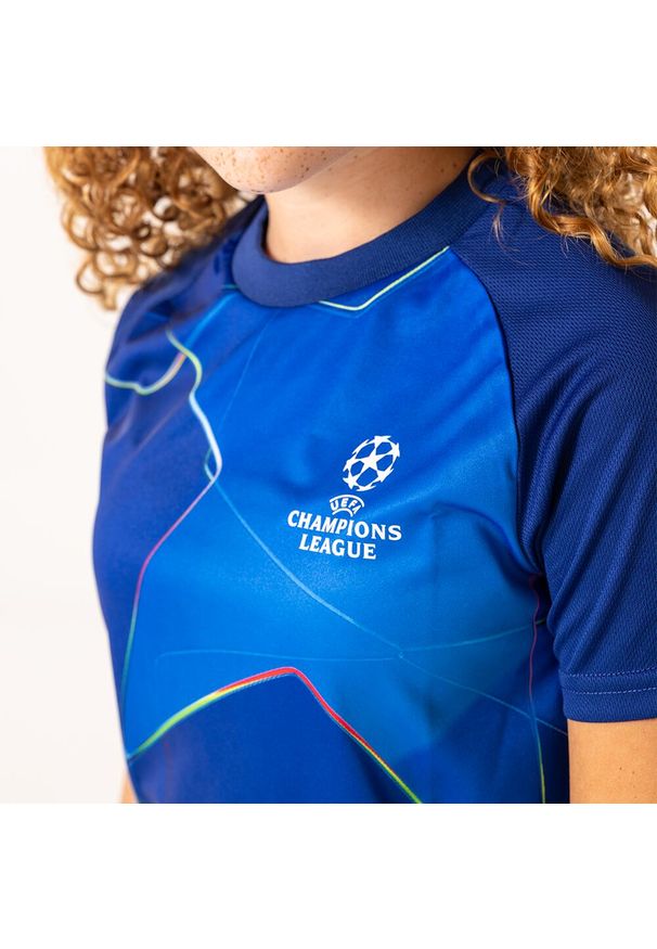CHAMPIONS LEAGUE - Koszulka piłkarska UEFA Champions League dla dzieci. Kolor: niebieski. Materiał: poliester. Sport: piłka nożna