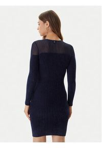 Guess Sukienka dzianinowa W5BK63 Z0890 Granatowy Slim Fit. Kolor: niebieski. Materiał: syntetyk #2