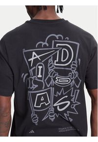 Adidas - adidas T-Shirt Stadium Crowd lJX7474 Czarny Loose Fit. Kolor: czarny. Materiał: bawełna #5
