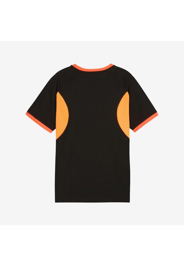 Koszulka piłkarska dla dzieci Puma Individual LIGA. Kolor: wielokolorowy, czarny, pomarańczowy. Materiał: poliester. Sport: piłka nożna
