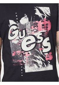 Guess T-Shirt M4YI02 I3Z14 Granatowy Regular Fit. Kolor: niebieski. Materiał: bawełna #4